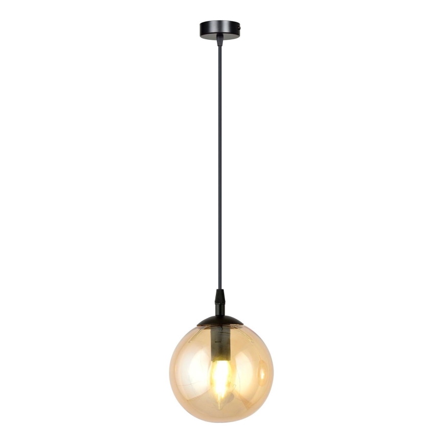 Hanglamp aan een koord COSMO 1xE14/10W/230V diameter 14 cm zwart/beige