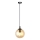 Hanglamp aan een koord COSMO 1xE14/10W/230V diameter 14 cm zwart/beige