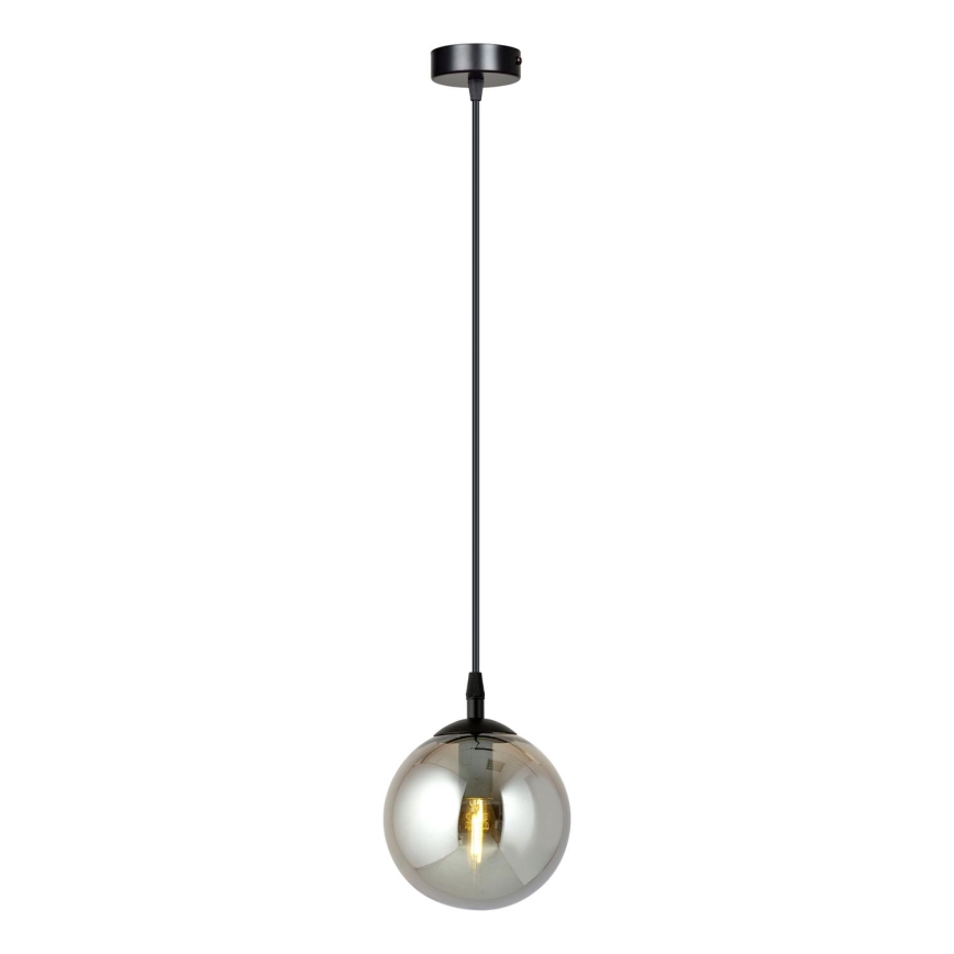 Hanglamp aan een koord COSMO 1xE14/10W/230V diameter 14 cm zwart/grijs