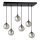 Hanglamp aan een koord COSMO 6xE14/10W/230V zwart/grijs