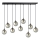 Hanglamp aan een koord COSMO 9xE14/10W/230V zwart/grijs