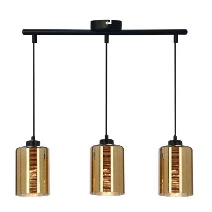 Hanglamp aan een koord COX 3xE27/60W/230V goud