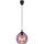 Hanglamp aan een koord CUBUS 1xE27/60W/230V roze