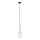 Hanglamp aan een koord DAISY 1xG9/12W/230V diameter 14 cm glanzend chroom/zwart/doorzichtig
