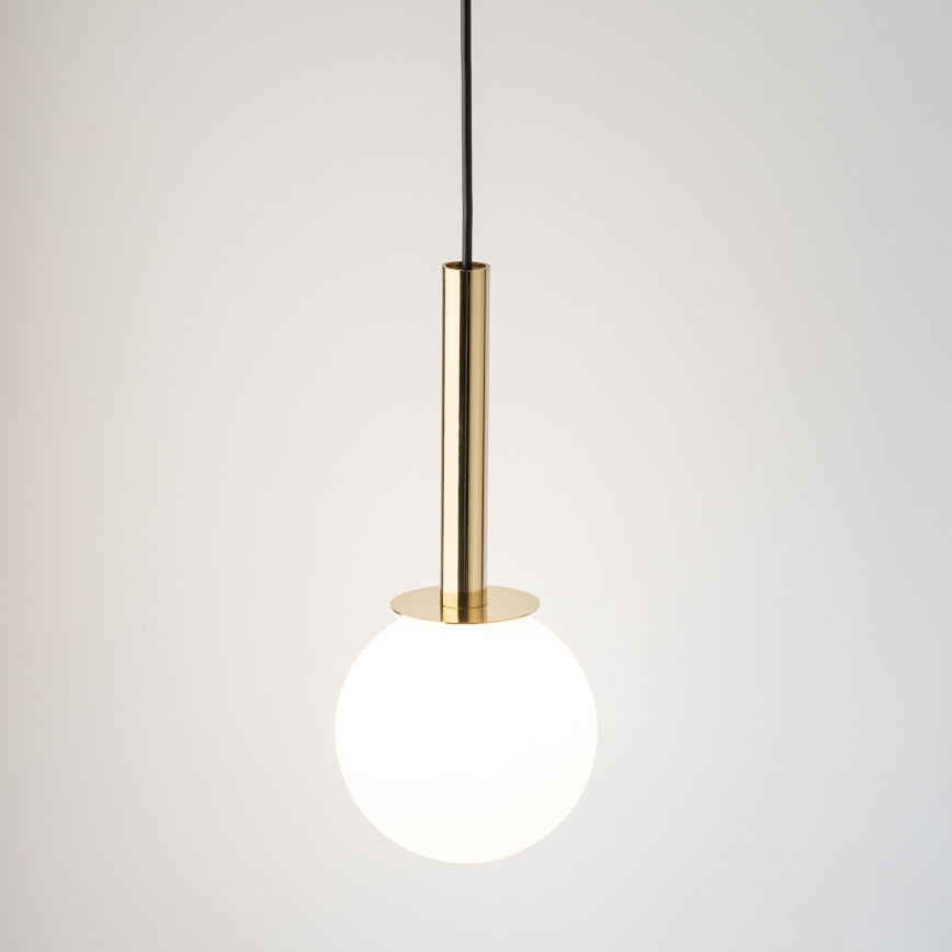 Hanglamp aan een koord DAISY 1xG9/12W/230V diameter 14 cm goud/zwart/wit