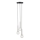 Hanglamp aan een koord DAISY 3xG9/12W/230V diameter 27 cm glanzend chroom/zwart/doorzichtig