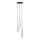 Hanglamp aan een koord DAISY 3xG9/12W/230V diameter 27 cm goud/zwart/wit