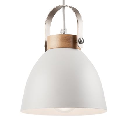 Hanglamp aan een koord DANIELLE 2xE27/60W/230V beuken - FSC gecertificeerd