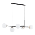 Hanglamp aan een koord DANSA 5xE14/10W/230V zwart/goud