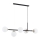 Hanglamp aan een koord DANSA 5xE14/10W/230V zwart/goud