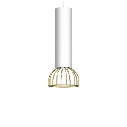 Hanglamp aan een koord DANTE 1xGU10/25W/230V wit/goud