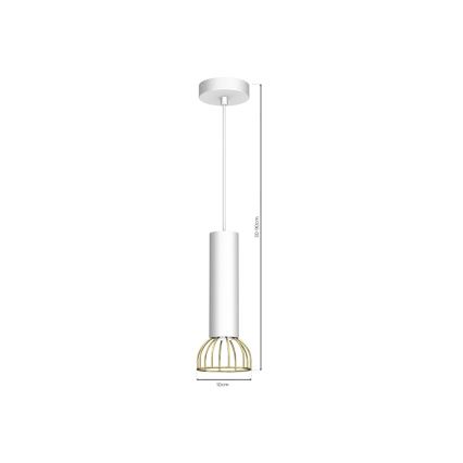 Hanglamp aan een koord DANTE 1xGU10/25W/230V wit/goud