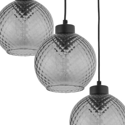 Hanglamp aan een koord DEVON 3xE27/15W/230V