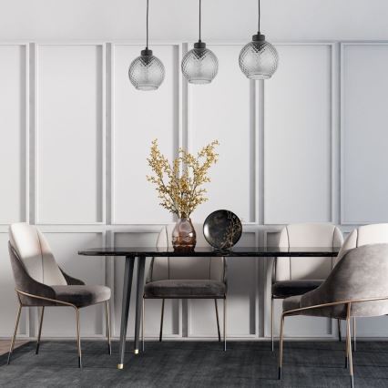 Hanglamp aan een koord DEVON 3xE27/15W/230V