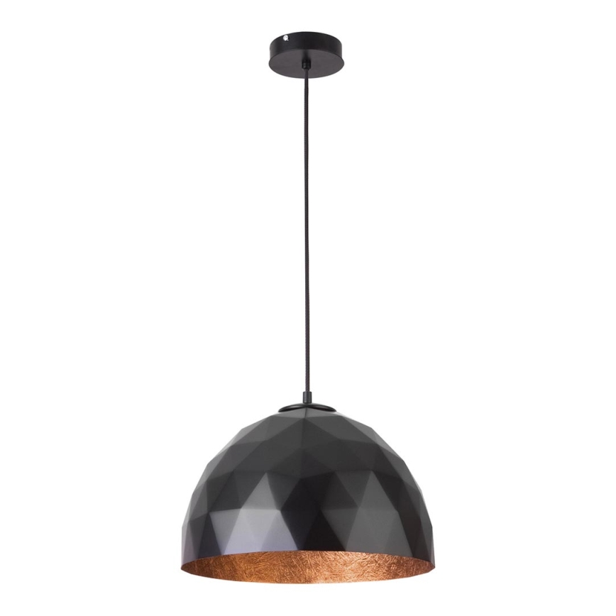 Hanglamp aan een koord DIAMENT 1xE27/60W/230V d. 35 cm zwart/koper