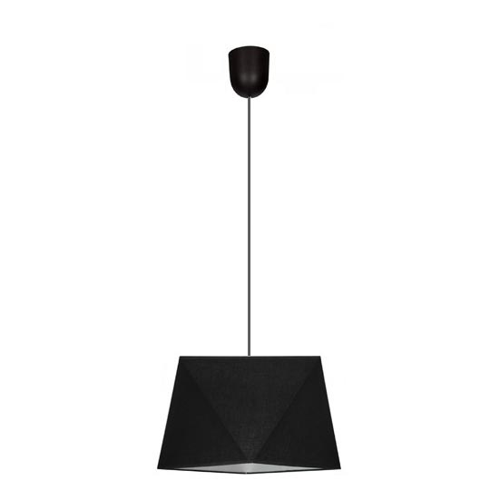 Hanglamp aan een koord DIAMENT 1xE27/60W/230V zwart