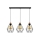 Hanglamp aan een koord DIAMENT 3xE27/60W/230V eiken