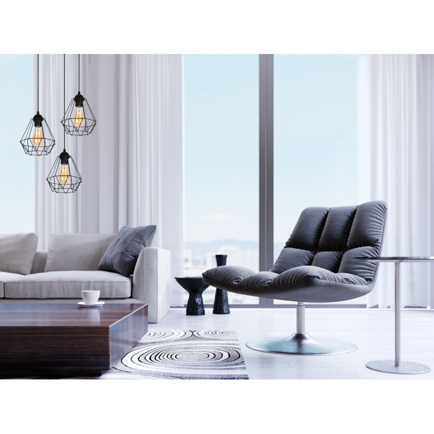 Hanglamp aan een koord DIAMENT 3xE27/60W/230V