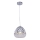 Hanglamp aan een koord DIAMOND 1xE27/11W/230V zilver