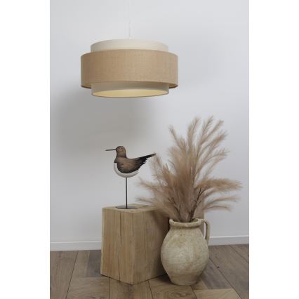 Hanglamp aan een koord DOBLO 1xE27/60W/230V beige/crème