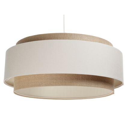 Hanglamp aan een koord DOBLO 1xE27/60W/230V crème/beige