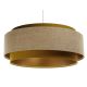 Hanglamp aan een koord DOBLO 1xE27/60W/230V d. 60 cm goud/beige