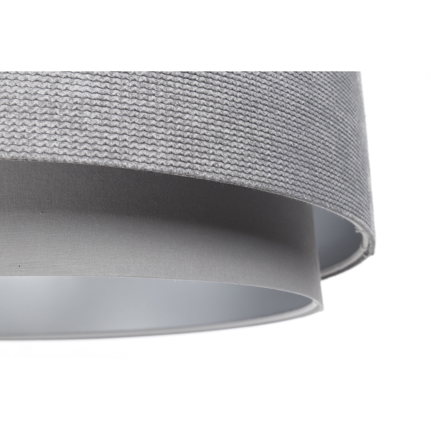 Hanglamp aan een koord DOBLO 1xE27/60W/230V d. 60 cm grijs/zilver