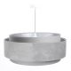 Hanglamp aan een koord DOBLO 1xE27/60W/230V d. 60 cm grijs/zilver