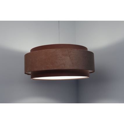 Hanglamp aan een koord DOBLO 1xE27/60W/230V diameter 60 cm roze/wit