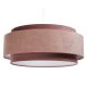 Hanglamp aan een koord DOBLO 1xE27/60W/230V diameter 60 cm roze/wit