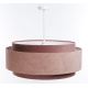 Hanglamp aan een koord DOBLO 1xE27/60W/230V diameter 60 cm roze/wit