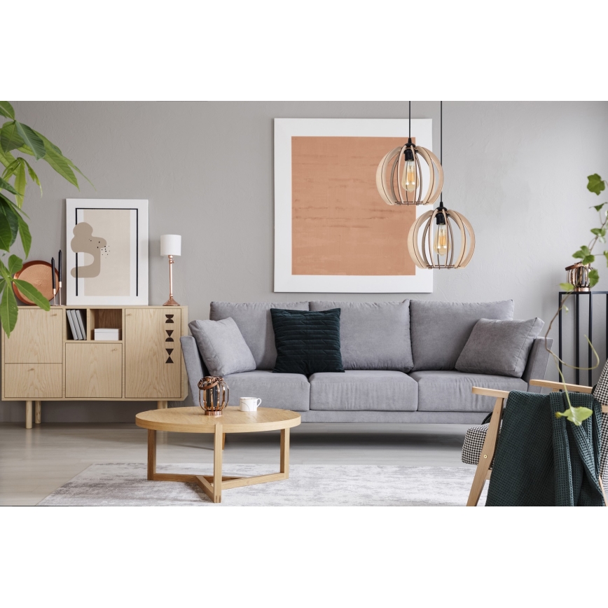 Hanglamp aan een koord DORO 2xE27/60W/230V