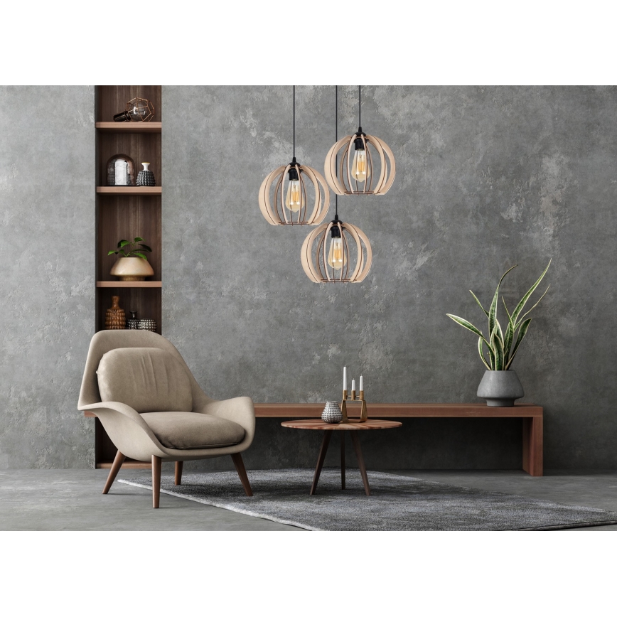 Hanglamp aan een koord DORO 3xE27/60W/230V