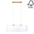 Hanglamp aan een koord DOVE 2xE27/40W/230V eiken - FSC-gecertificeerd