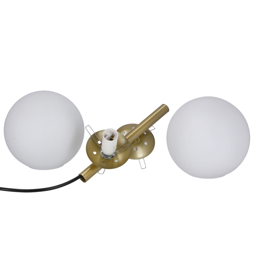 Hanglamp aan een koord DUO 2xE14/40W/230V gouden/zwart