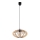 Hanglamp aan een koord EARTH 1xE27/60W/230V zwart/beige