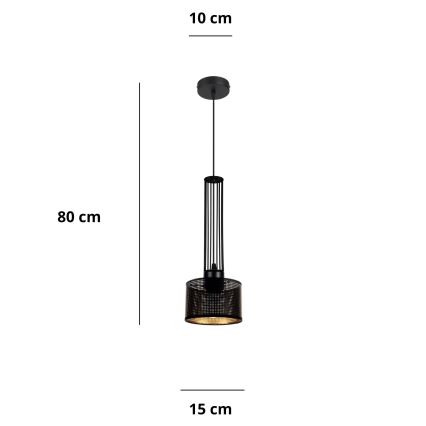 Hanglamp aan een koord ELIS 1xE27/60W/230V diameter 15 cm