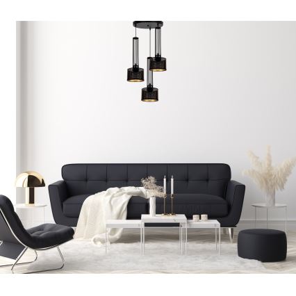 Hanglamp aan een koord ELIS 3xE27/60W/230V diameter 40 cm