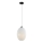 Hanglamp aan een koord ELLIPTIC 1xE27/11W/230V wit