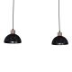 Hanglamp aan een koord ERIK 2xE27/60W/230V bruin/zwart