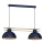 Hanglamp aan een koord ESTATE 2xE27/15W/230V blauw