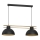 Hanglamp aan een koord ESTATE 2xE27/15W/230V zwart