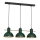Hanglamp aan een koord ESTATE MINI 3xE27/15W/230V groen