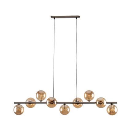 Hanglamp aan een koord ESTERA 9xG9/6W/230V bruin/gerookt beige