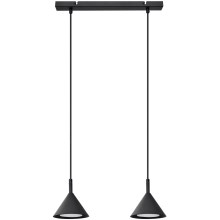 Hanglamp aan een koord ETNA 2xGX53/15W/230V zwart