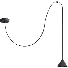 Hanglamp aan een koord ETNA LONG 1xE27/15W/230V zwart