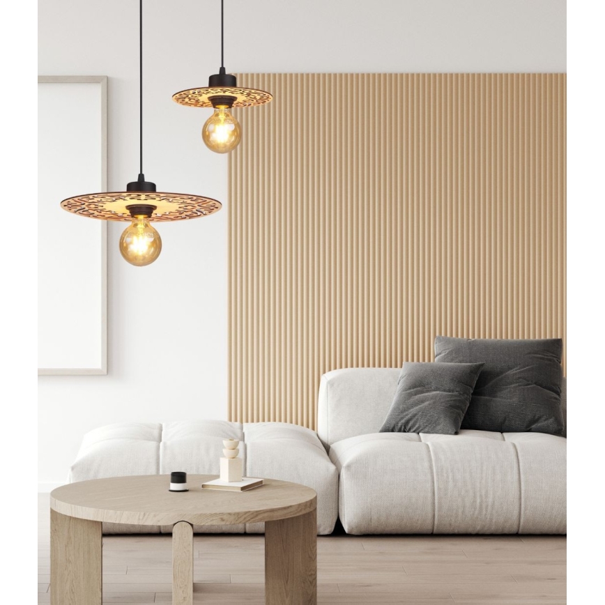 Hanglamp aan een koord FALCO 1xE27/60W/230V diameter 20 cm beige