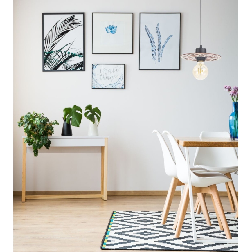 Hanglamp aan een koord FALCO 1xE27/60W/230V diameter 20 cm beige