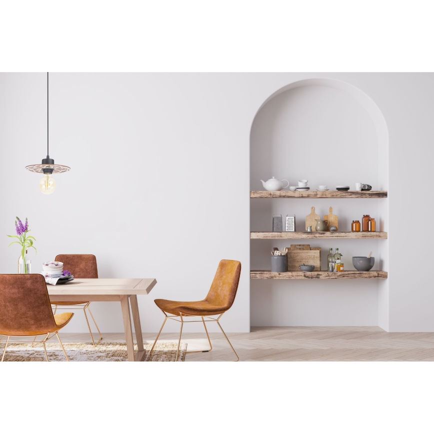 Hanglamp aan een koord FALCO 1xE27/60W/230V diameter 20 cm beige