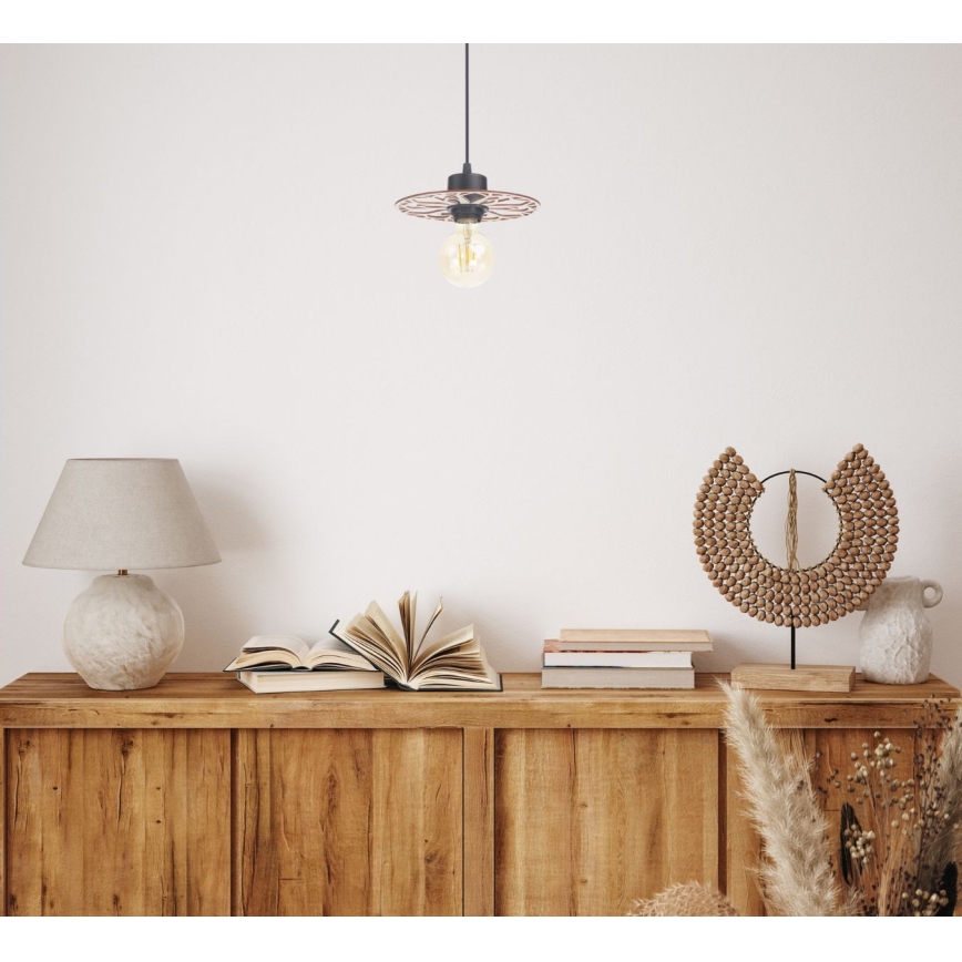 Hanglamp aan een koord FALCO 1xE27/60W/230V diameter 20 cm beige